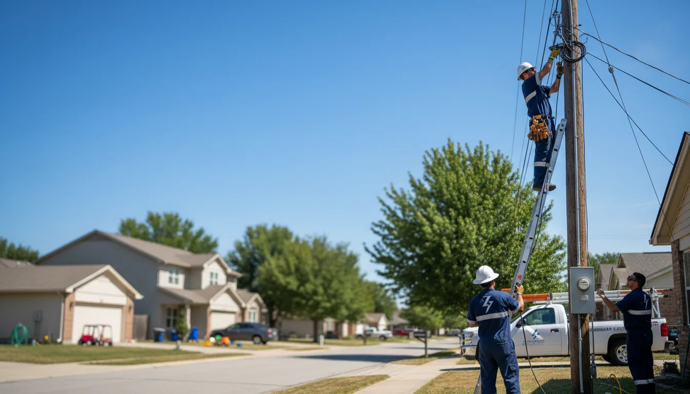 Residential electrician providing installation services in Saint Clair, MN